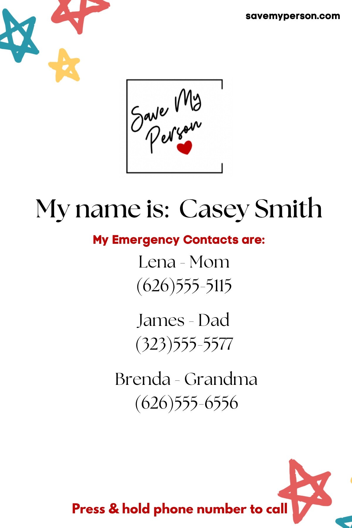 QR-Sticker Kids Option